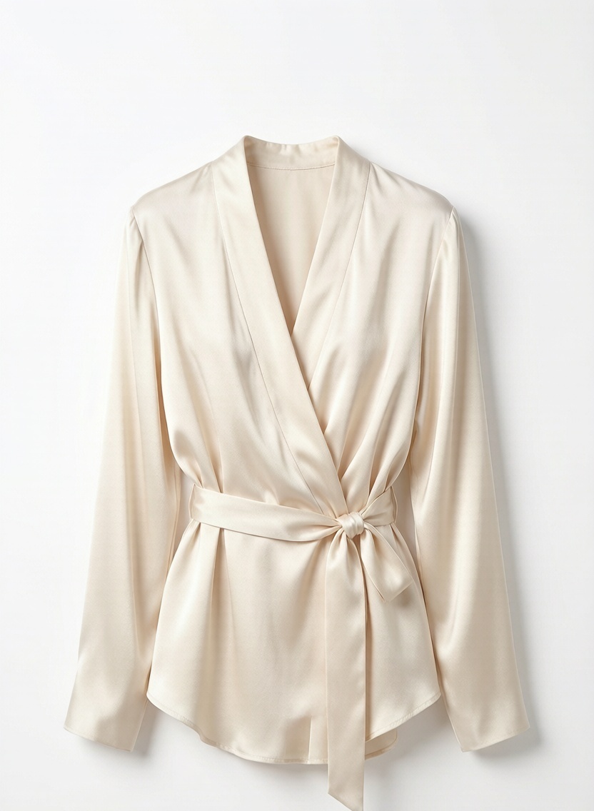 Silk Wrap Blouse
